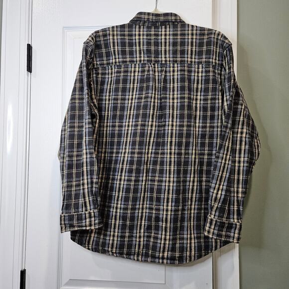 Craftsman Men's Large Plaid 100% Cotton Button Down Shirt - Picture 8 of 8